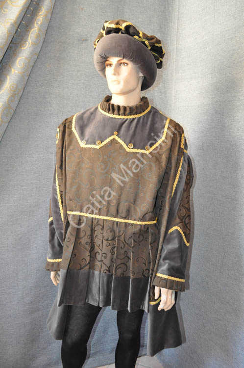 Vestito medievale velluto (2)