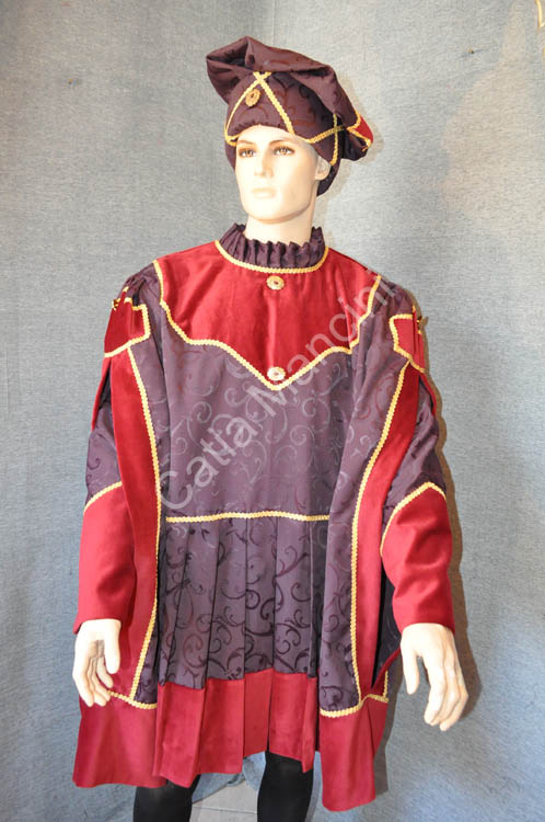 Vestiti Medievali cappello velluto (15)