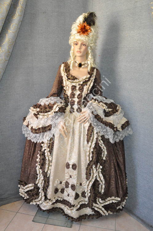 vestito storico teatrale donna 1700
