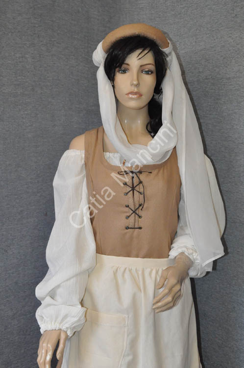 vestito locandiera medievale in lana (13)