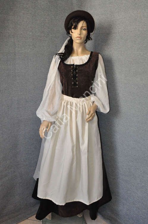 Abbigliamento locandiera medievale