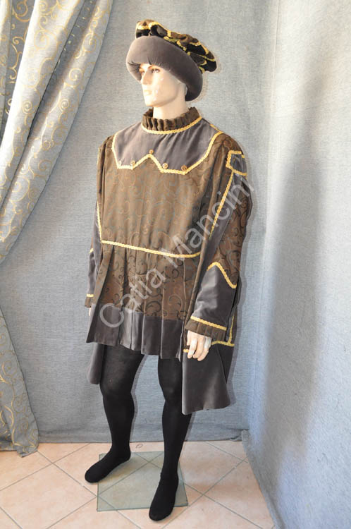 Vestito medievale velluto (1)
