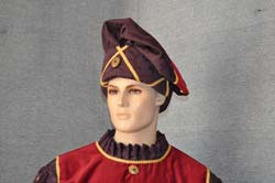 Vestiti Medievali cappello velluto (7)